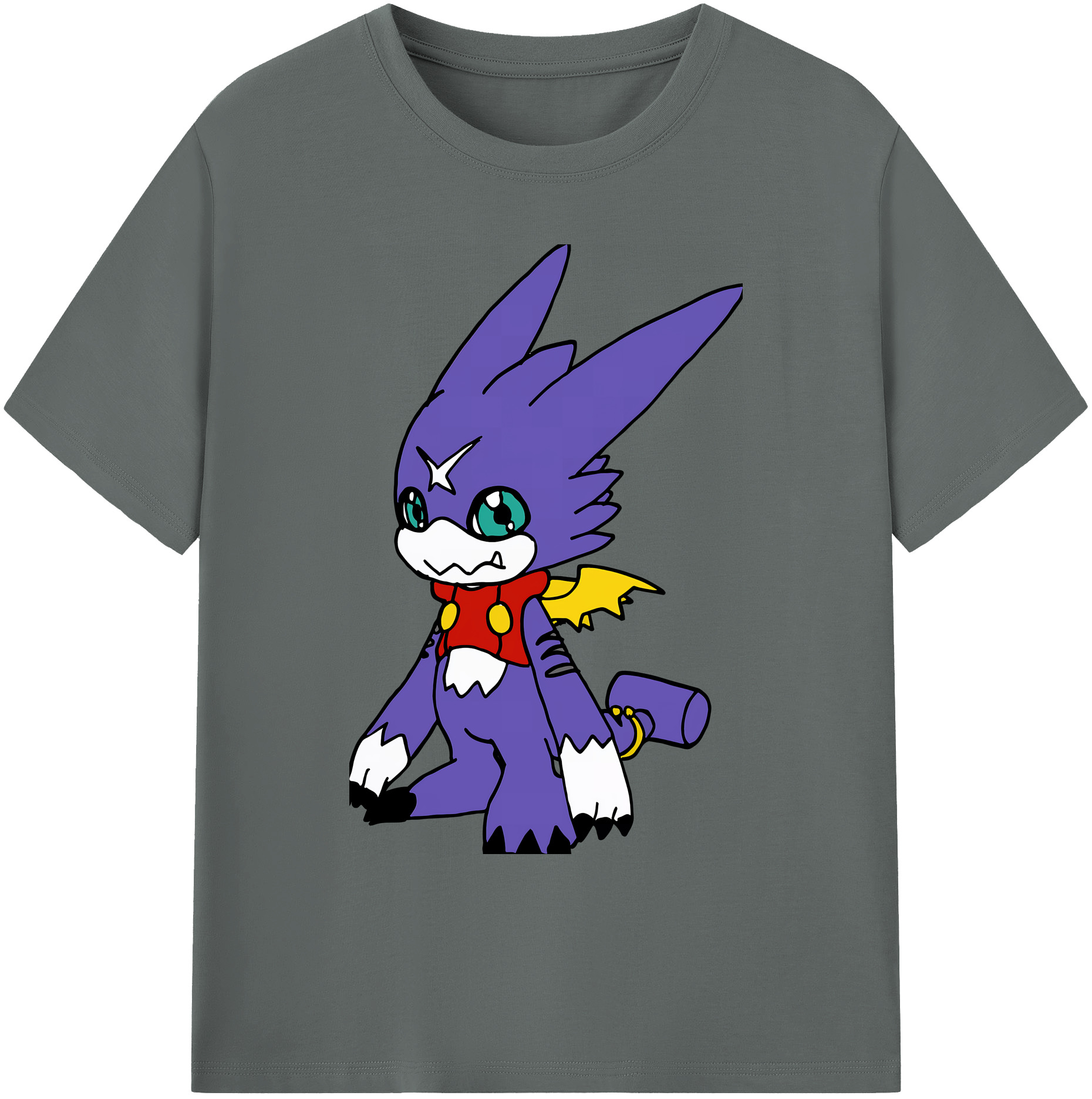 （画像用） Digimon デジタルモンスター/デジモン 綿100％ メンズ半袖Tシャツ｜肌触りやわらか＆通気性